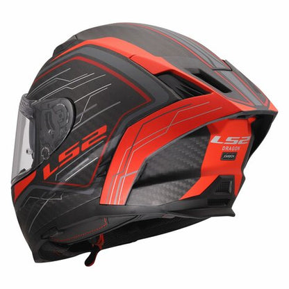 LS2 FF807 DRAGON SUBIC MATT RED BLACK CARBON