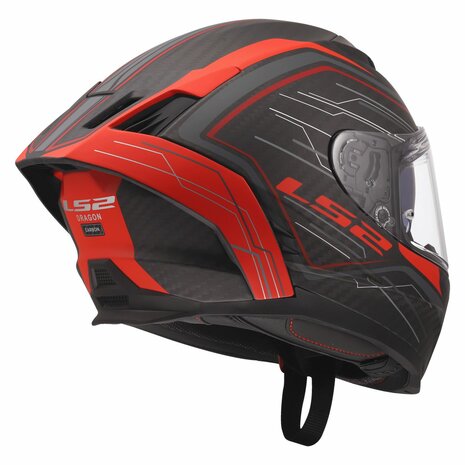 LS2 FF807 DRAGON SUBIC MATT RED BLACK CARBON