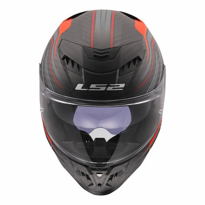 LS2 FF807 DRAGON SUBIC MATT RED BLACK CARBON