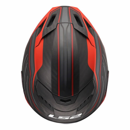 LS2 FF807 DRAGON SUBIC MATT RED BLACK CARBON