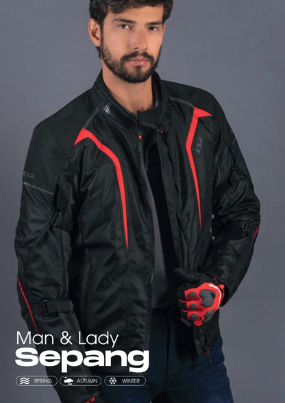 LS2 SEPANG BLACK DARK GREY JACKET