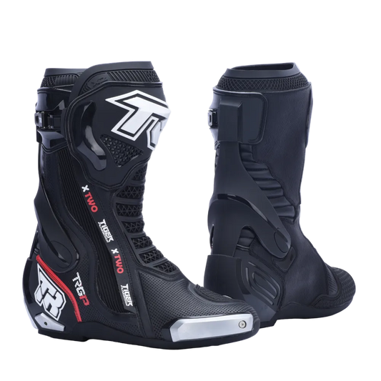 TIGER RACING XTWO RACING BOOTS - BLACK