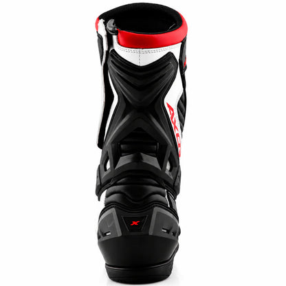 AXOR SLIP STREAM PRO RIDING BOOTS- BLACK/WHITE/RED