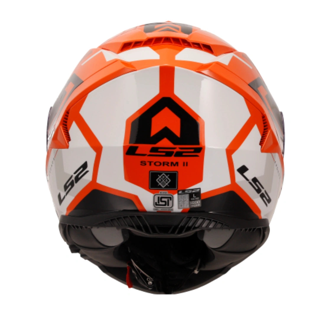 LS2 FF800 STORM KRONOS ORANGE WHITE – BikeFormers