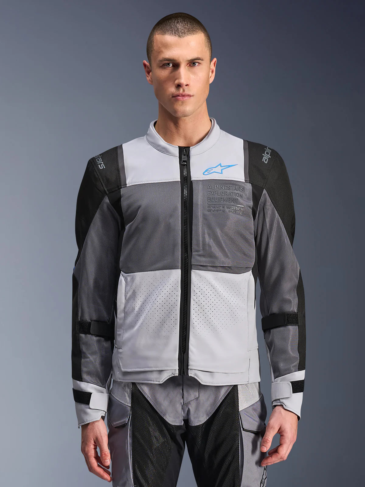 ALPINESTARS ST-2 AIR JACKET-ICE GREY/DARK GREY/BLACK