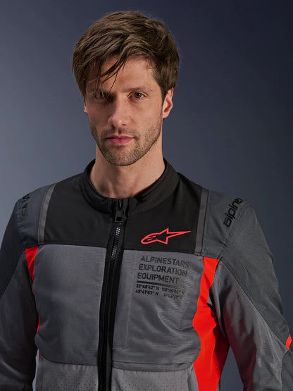 ALPINESTARS ST-2 AIR JACKET-DEEP GREY/DARK GREY/BRIGHT RED