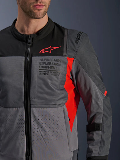 ALPINESTARS ST-2 AIR JACKET-DEEP GREY/DARK GREY/BRIGHT RED