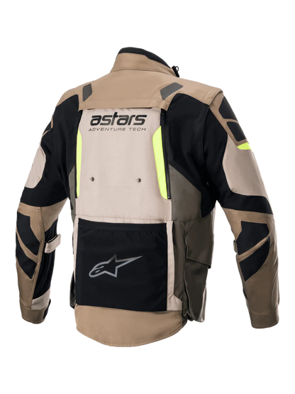 ALPINESTARS HALO DRYSTAR® JACKET- DARK KHAKI / SAND YELLOW FLUO
