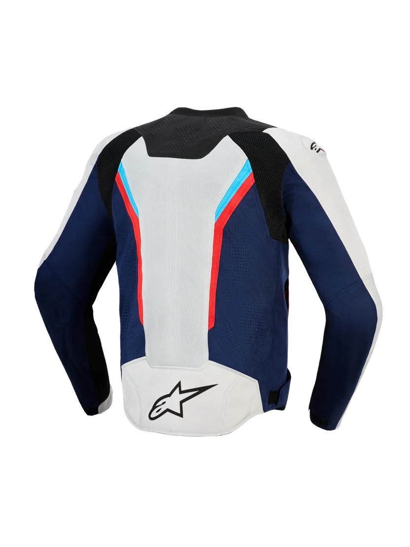 ALPINESTARS V3 AIR JACKET SILVER DEEP BLUE BRIGHT RED