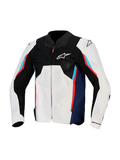 ALPINESTARS V3 AIR JACKET SILVER DEEP BLUE BRIGHT RED