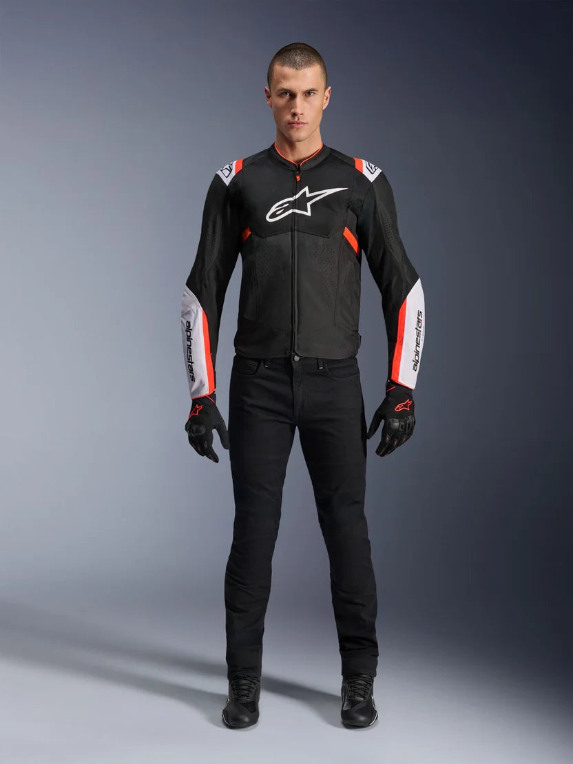 ALPINESTARS T-SPS AIR V2 JACKET BLACK / WHITE / RED FLUO