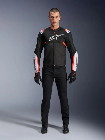 ALPINESTARS T-SPS AIR V2 JACKET BLACK / WHITE / RED FLUO