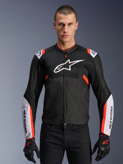 ALPINESTARS T-SPS AIR V2 JACKET BLACK / WHITE / RED FLUO