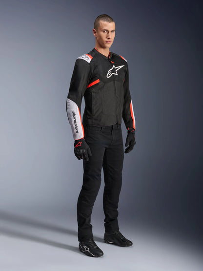 ALPINESTARS T-SPS AIR V2 JACKET BLACK / WHITE / RED FLUO