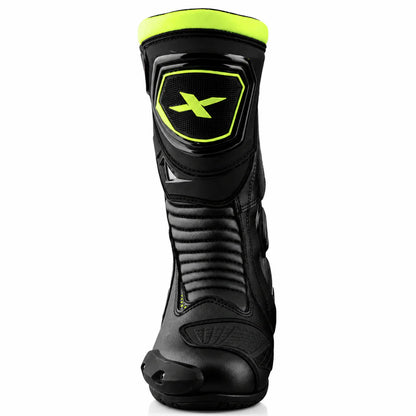 AXOR SLIP STREAM PRO RIDING BOOTS- BLACK/NEON GREEN