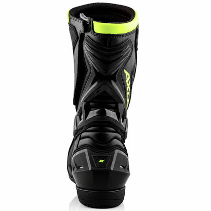 AXOR SLIP STREAM PRO RIDING BOOTS- BLACK/NEON GREEN