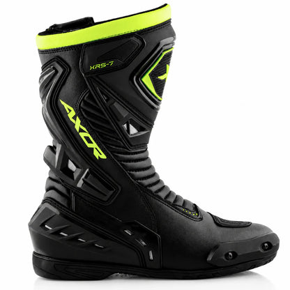 AXOR SLIP STREAM PRO RIDING BOOTS- BLACK/NEON GREEN