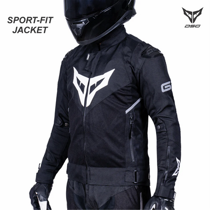 DSG GPX RIDING JACKET BLACK WHITE