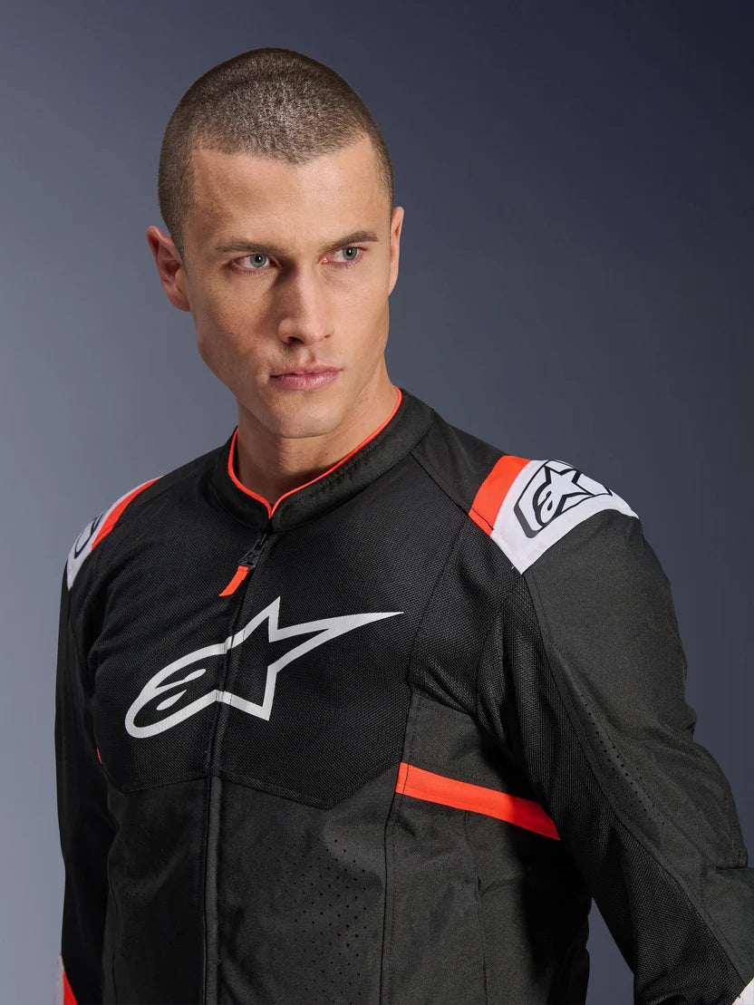 ALPINESTARS T-SPS AIR V2 JACKET BLACK / WHITE / RED FLUO