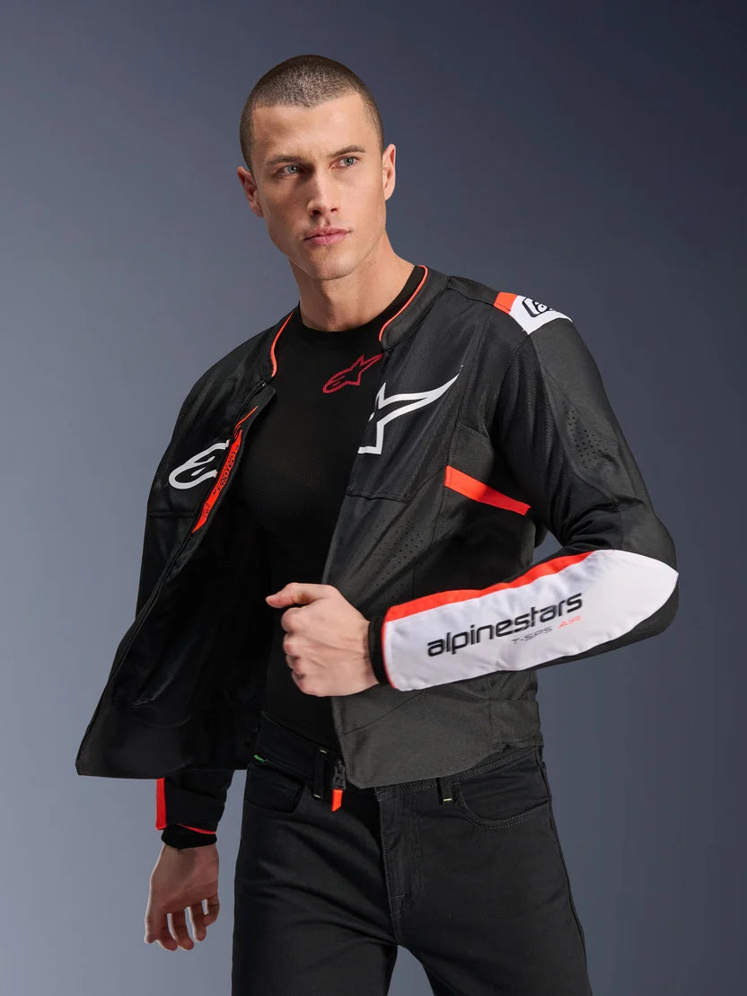 ALPINESTARS T-SPS AIR V2 JACKET BLACK / WHITE / RED FLUO