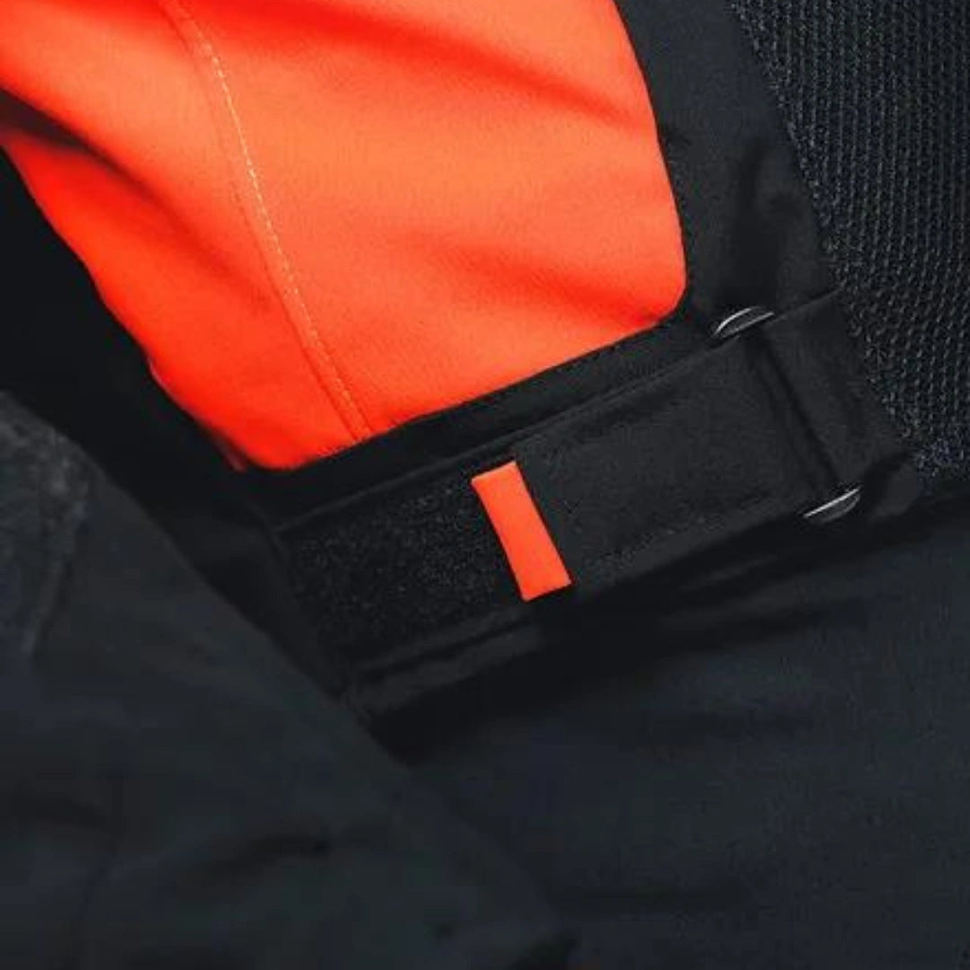 DAINESE ENERGYCA AIR TEX JACKET-BLACK/FLURO-RED