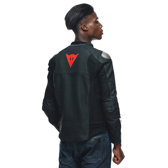 DAINESE SPORTIVA LEATHER JACKET – BLACK-MATT