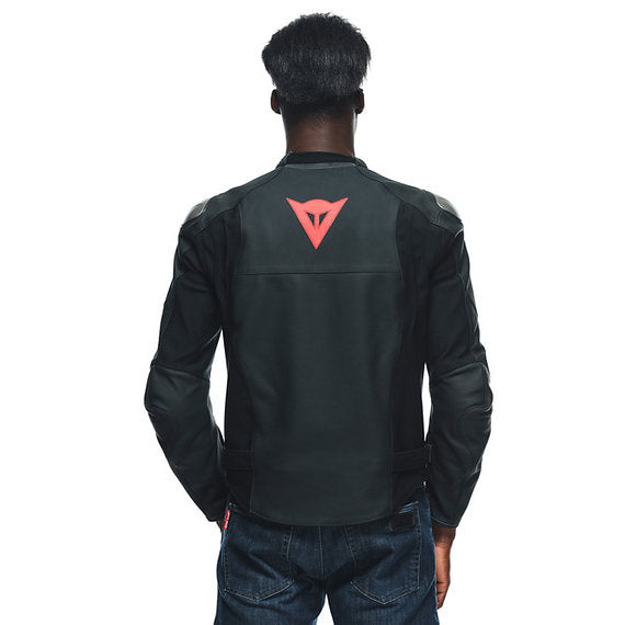 DAINESE SPORTIVA LEATHER JACKET – BLACK-MATT – BikeFormers
