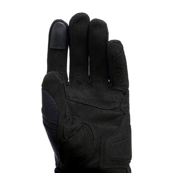 DAINESE MIG 3 AIR TEX GLOVES - BLACK/RED-FLUO