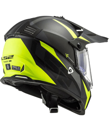 LS2 MX436 PIONEER EVO ROUTER BLACK YELLOW