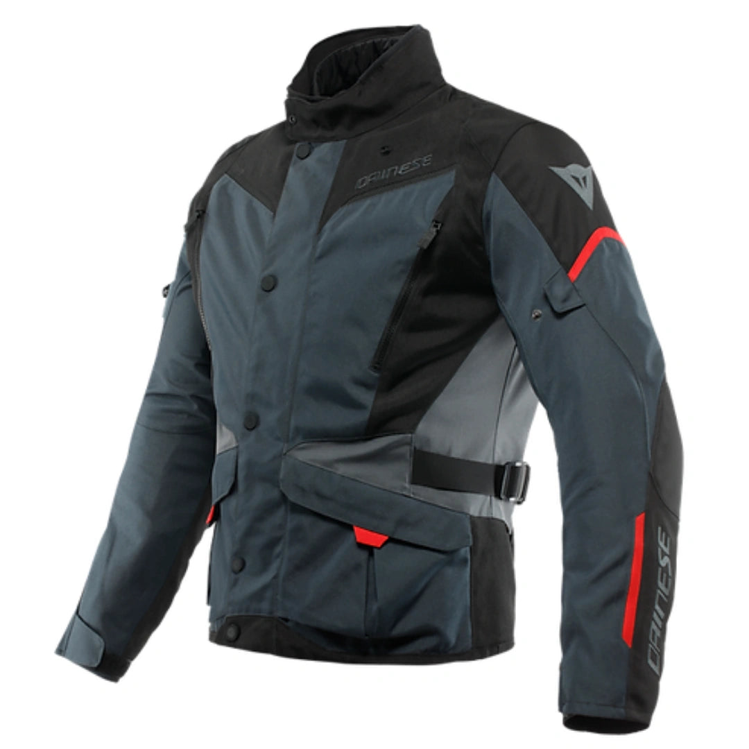 DAINESE TEMPEST 3D-DRY® JACKET-EBONY/BLACK/LAVA-RED
