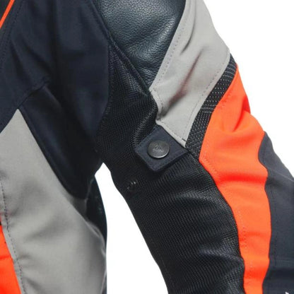 DAINESE SIPER RIDER 2 ABSOLUTESHELL JACKET BLACK/DARK-GULL-GRAY/FLUO-RED