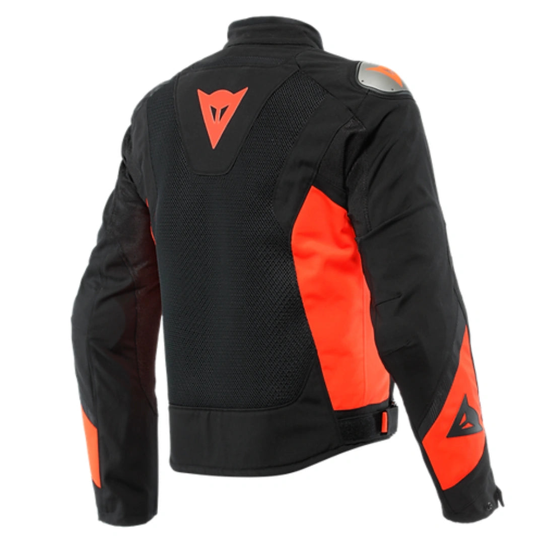 DAINESE ENERGYCA AIR TEX JACKET-BLACK/FLURO-RED