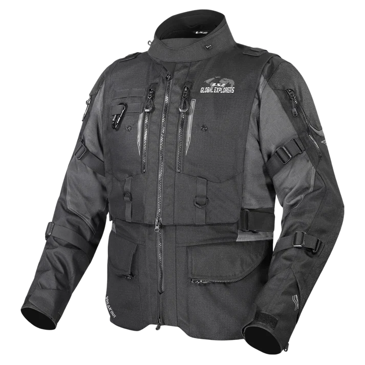 LS2 BREAKOUT MAN JACKET BLACK GREY (AA CERTIFIED)