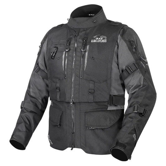LS2 BREAKOUT MAN JACKET BLACK GREY (AA CERTIFIED)