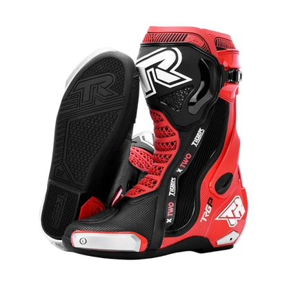 TIGER RACING XTWO RACING BOOTS - RED BLACK