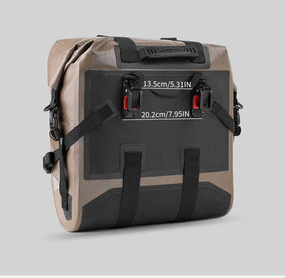 RHINOWALK WARRIOR SERIES 24L(Each) WATERPROOF MOTORCYCLE SIDE BAGS-BROWN