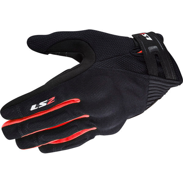 LS2 DART II GLOVES BLACK RED