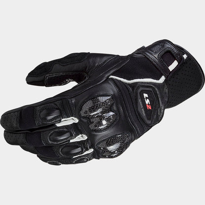 LS2 SPARK II LEATHER BLACK WHITE