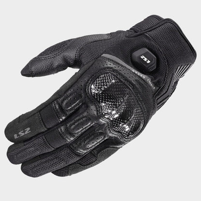 LS2 ATOM GLOVES BLACK