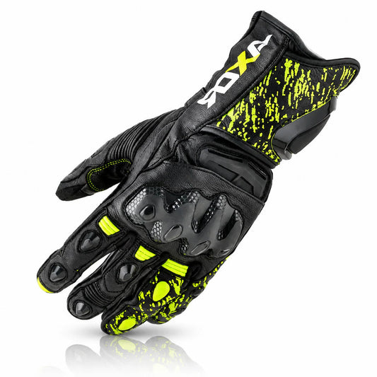 AXOR ENZO RIDING GLOVES BLACK NEON GREEN