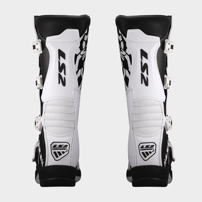 LS2 RAPTOR MOTORCYCLE BOOTS WHITE