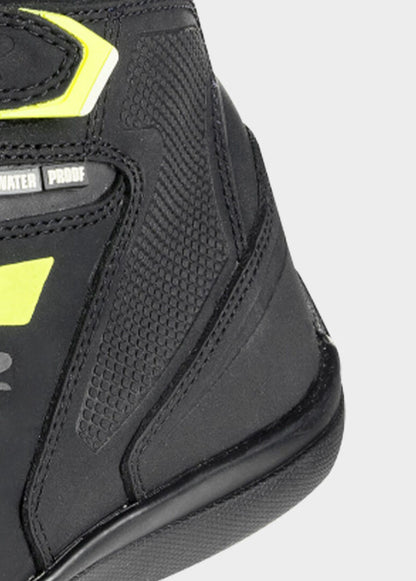 LS2 GARRA WATERPROOF BOOTS – BLACK / HI-VIZ YELLOW
