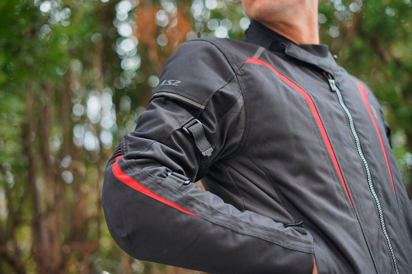 LS2 SEPANG BLACK RED JACKET