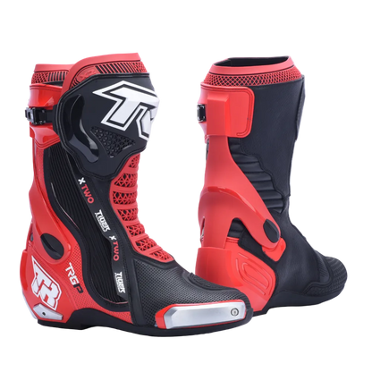 TIGER RACING XTWO RACING BOOTS - RED BLACK
