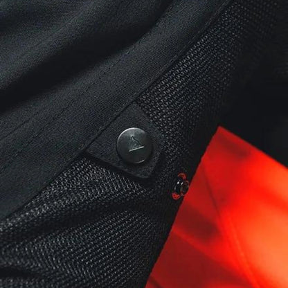 DAINESE ENERGYCA AIR TEX JACKET-BLACK/FLURO-RED
