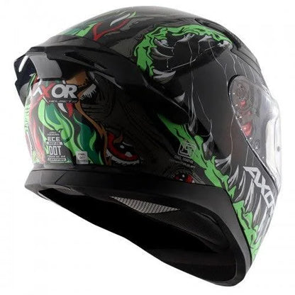 AXOR APEX BEAST HELMET BLACK GREEN