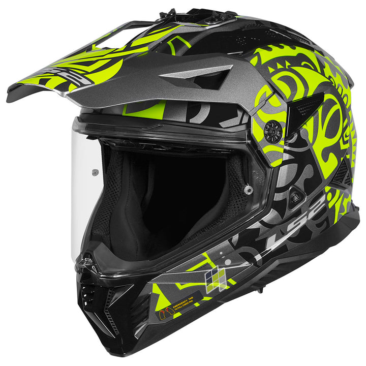 LS2 MX436 PIONEER II RANGI HI-VIS YELLOW