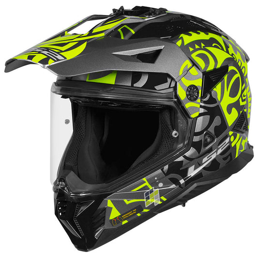 LS2 MX436 PIONEER II RANGI HI-VIS YELLOW
