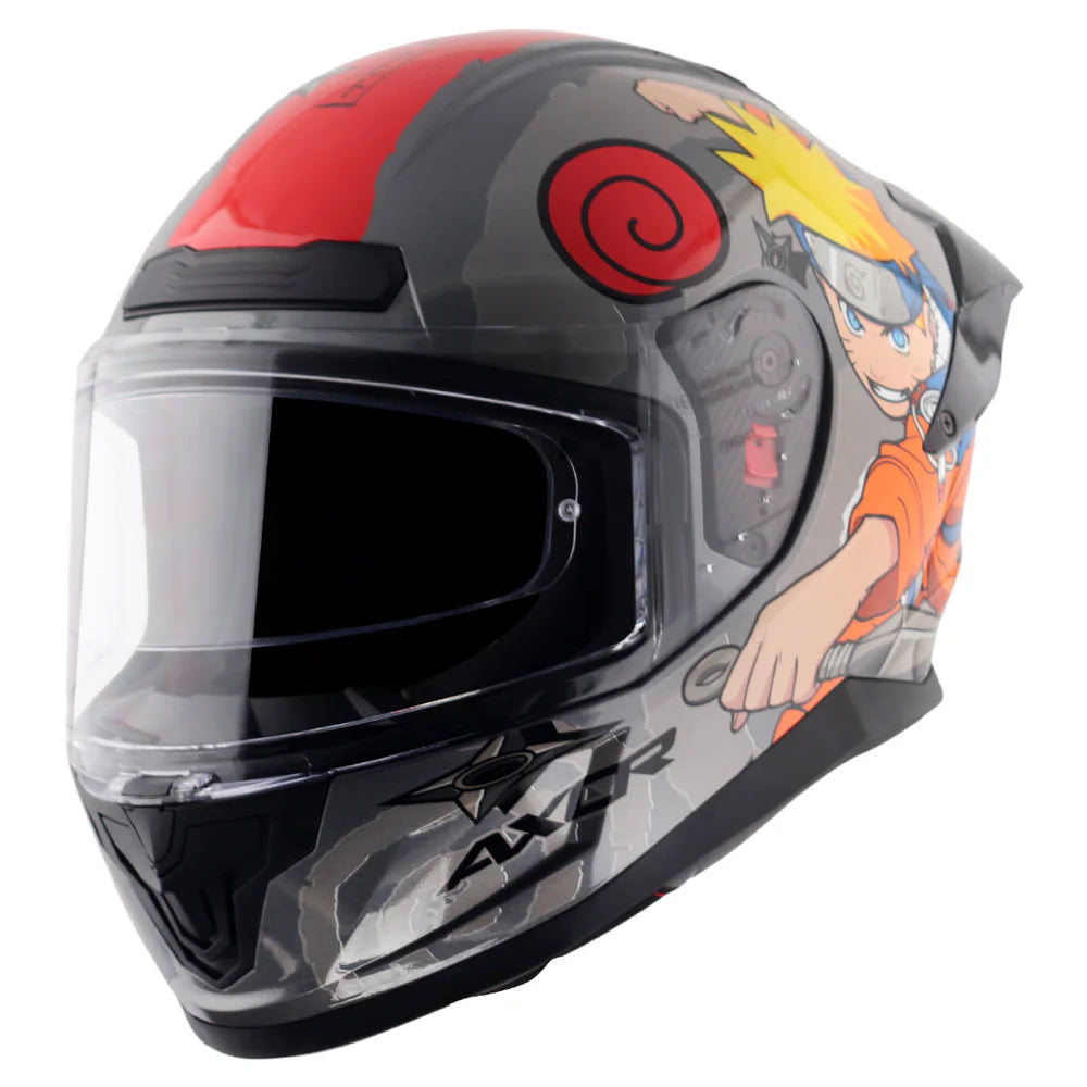 AXOR SABER NARUTO HELMET BLACK ORANGE