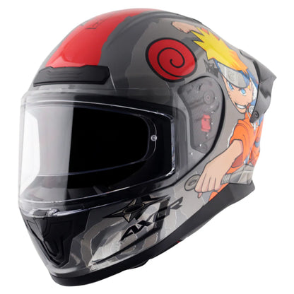 AXOR SABER NARUTO HELMET BLACK ORANGE